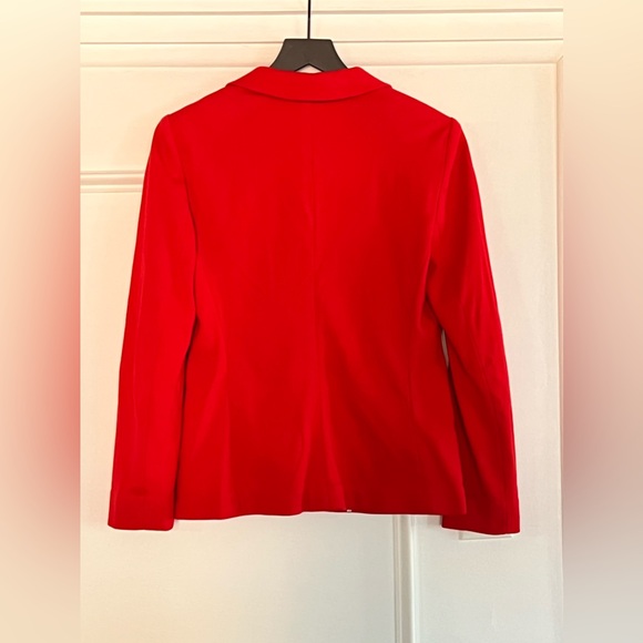 Express Cherry Red One Button Blazer, Small - Picture 2 of 5